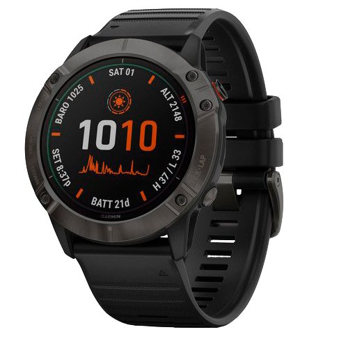Garmin Fenix 6X Pro Solar Titanium Black
